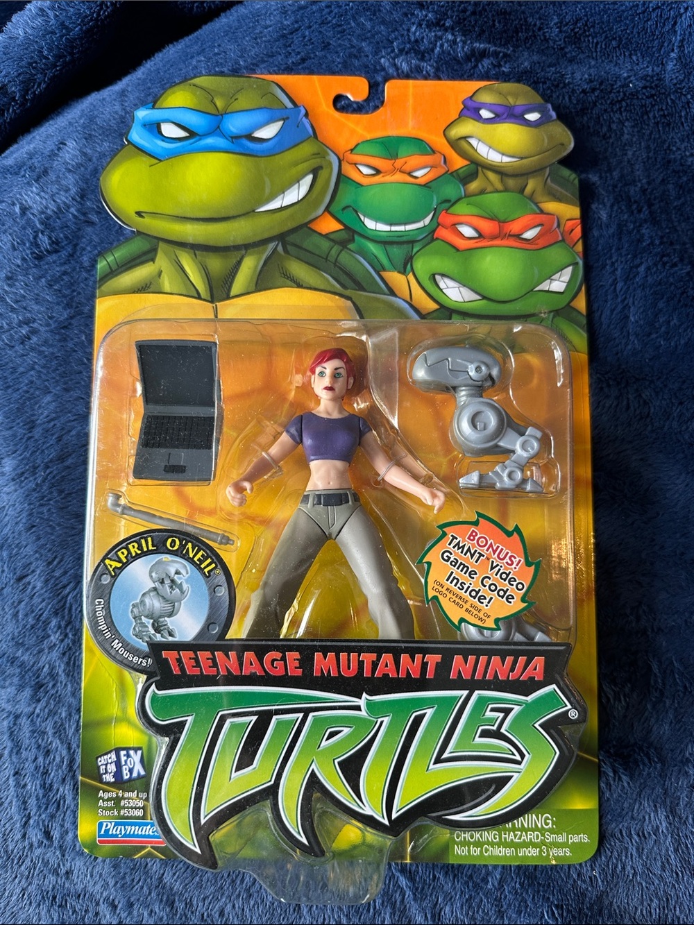 Teenage Mutant Ninja Turtles April O'Neil Action Figure 2003 NIB New Playmates